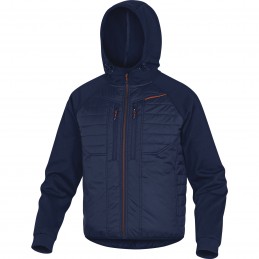 VESTE BI-MATIÈRE MOOVE Bleu Marine-Orange