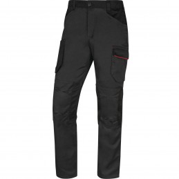 PANTALON DE TRAVAIL STRETCH M2PA3STR Gris-Rouge