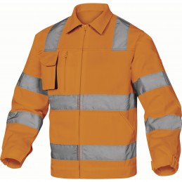 VESTE M2VHV Orange fluo-Gris